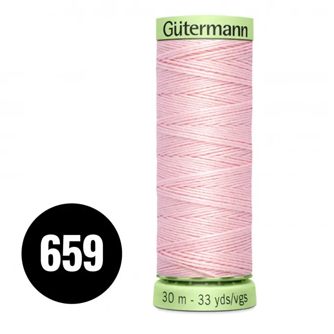 Gütermann Pyntestings- Og Knaphulstråd Pink 30M (659) - (Sytilbehør)