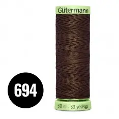 Gütermann Fil à Coudre Super Résistant Brun 30M (694)