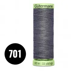 Gütermann Filato Punti Decorativi e Occhielli Antracite 30M (701)