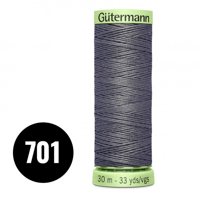 Gütermann Filato Punti Decorativi e Occhielli Antracite 30M (701) - (Merceria)