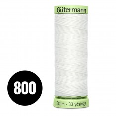 Gütermann Zierstich- Und Knopflochfaden Weiss 30M (800)