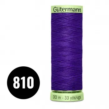 Gütermann Ornamental And Button Hole Thread Purple 30M (810)