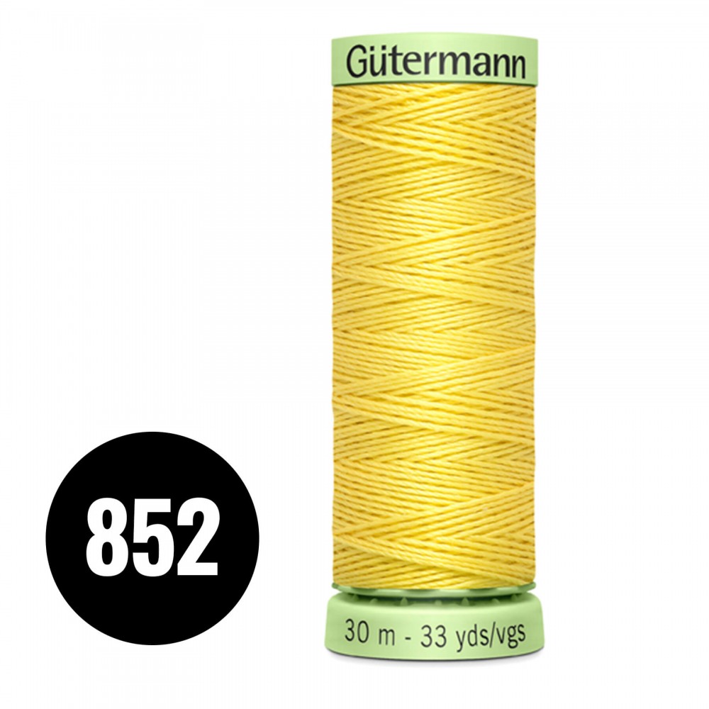 Gütermann Pyntestings- Og Knaphulstråd Citron Gul 30M (852)