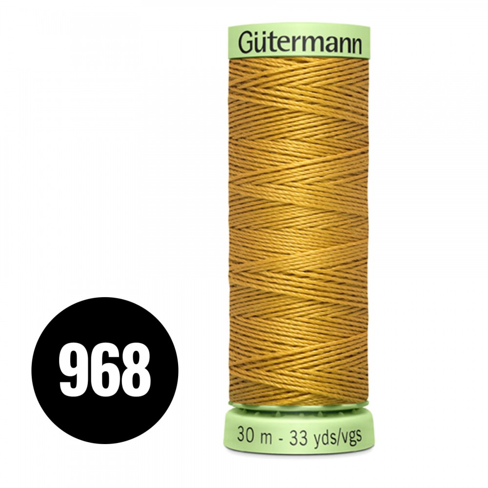 Gütermann Pyntestings- Og Knaphulstråd Lys Okker 30M (968)