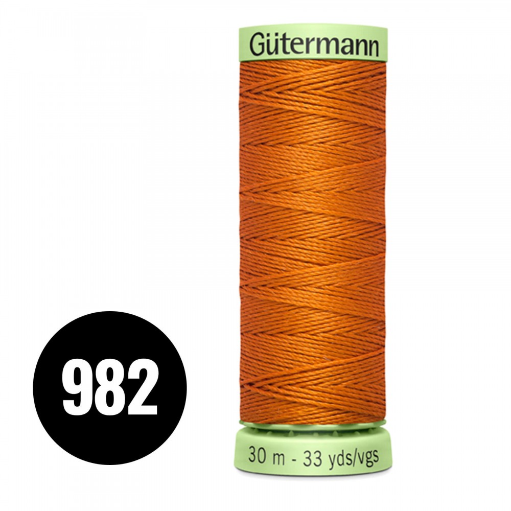 Gütermann Pyntestings- Og Knaphulstråd Lys Mursten 30M (982)