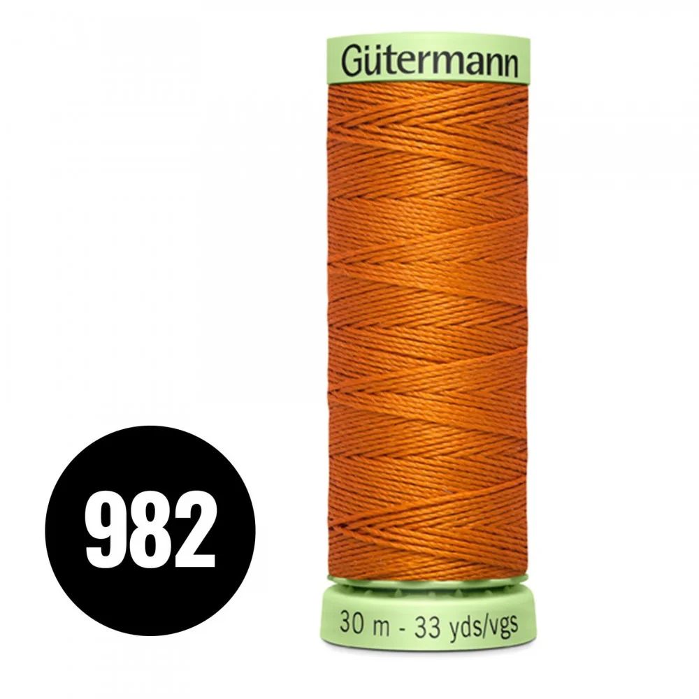 Gütermann Pyntestings- Og Knaphulstråd Lys Mursten 30M (982)