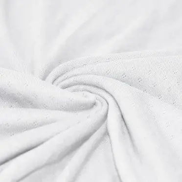Tessuto A Maglia Pointoille (Mini) Bianco - (Jersey Tessuti)