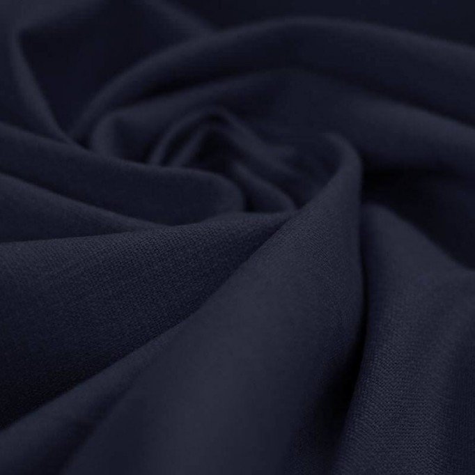 Stretch Linen Fabric Navy - (Fashion Fabrics)