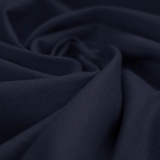Tissu Lin Stretch Marine - (Tissus De Mode)