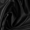 Tessuto Raso Di Seta Stretch Nero - (Tessuti Moda)