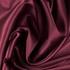 Silk Stretch Satin Fabric Bordeaux