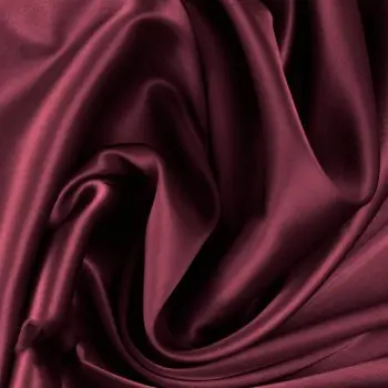 Tessuto Raso Di Seta Stretch Bordeaux Tessuto Raso Di Seta Stretch Bordeaux