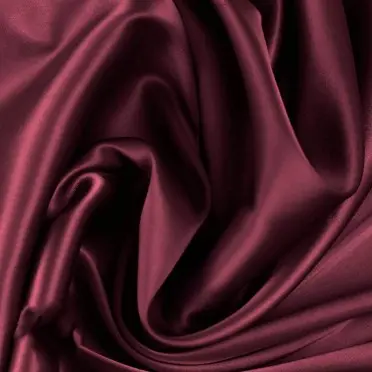 Tissu Satin De Soie Stretch Bordeaux - (Tissus De Mode)
