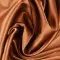 Stretch Seidensatin Stoff Cognac - (Modestoffe)