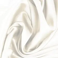 Stretch Zijde Satijn Stof Creme