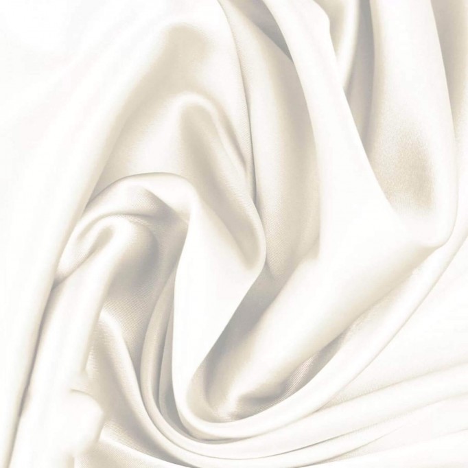 Silk Stretch Satin Fabric Cream - (Fashion Fabrics)
