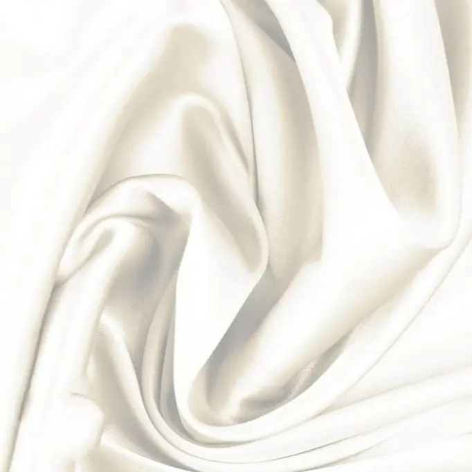 Silk Stretch Satin Fabric Cream - (Fashion Fabrics)