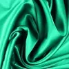 Tissu Satin De Soie Stretch Emeraude Vert