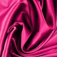 Stretch Zijde Satijn Stof Fuchsia