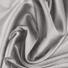 Tessuto Raso Di Seta Stretch Grigio