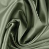Stretch Silke Satin Stof Oliven