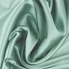 Stretch Seidensatin Stoff Meer Grün