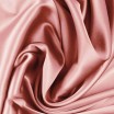 Stretch Seidensatin Stoff Vintage Rosa - (Modestoffe)