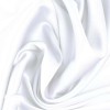 Stretch Zijde Satijn Stof Wit