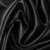 Tessuto Raso Di Seta Stretch Nero