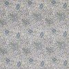 Tessuto Jersey Di Cotone Costine - Miscela Di Fiori Jeans Blu