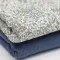 Rippstrick Jersey Stoff - Blüten-Mix Jeans Blau - (Jersey Stoffe)