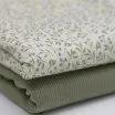 Rib Knit Jersey Fabric - Blue Berry Plant Rib Knit Jersey Fabric - Blue Berry Plant - (Jersey Fabrics)