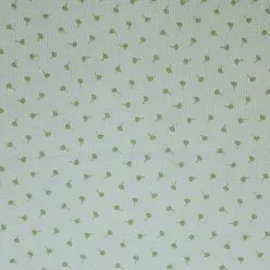 Rib Knit Jersey Fabric Printed - Clover Leaf Dusty Green Rib Knit Jersey Fabric Printed - Clover Leaf Dusty Green
