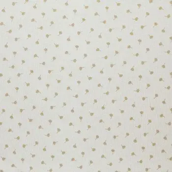 Rippstrick Jersey Stoff Bedruckt - Kleeblatt Sand Beige  Rippstrick Jersey Stoff Bedruckt - Kleeblatt Sand Beige