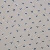 Tessuto Jersey Di Cotone Costine Stampato - Cuori Beige Scuro