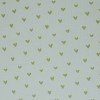Tessuto Jersey Di Cotone Costine Stampato - Cuori Verde Polveroso