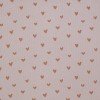 Tessuto Jersey Di Cotone Costine Stampato - Cuori Nude Rosa