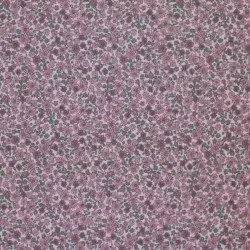 Tessuto Jersey Di Cotone Costine - Piccoli Fiori Dolci Lampone Tessuto Jersey Di Cotone Costine - Piccoli Fiori Dolci Lampone