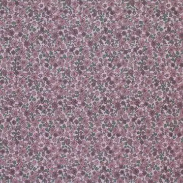 Rippstrick Jersey Stoff - Süße Kleine Blumen Himbeere Rippstrick Jersey Stoff - Süße Kleine Blumen Himbeere - (Jersey Stoffe)