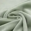 Nicki Cordjersey Stoff Schmal Dusty Grün