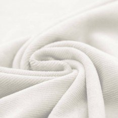 Small Knitted Corduroy Jersey Fabric Ecru