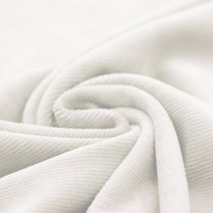 Small Knitted Corduroy Jersey Fabric Ecru - (Knitted Corduroy Jersey Fabric)