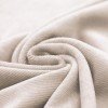 Smalle Ribfluweel Jersey Stof Licht Beige
