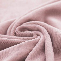 Small Knitted Corduroy Jersey Fabric Old Pink