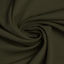 Stretch Gabardine Stof (Bamboe Touch) Leger Groen