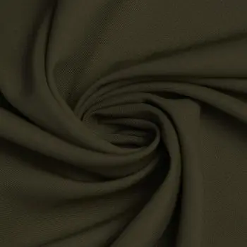 Tkanina Gabardyna Strecz (Bambusowy Dotyk) Wojskowa Zieleń