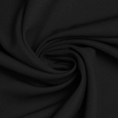 Stretch Gabardine Fabric (Bamboo Touch) Black