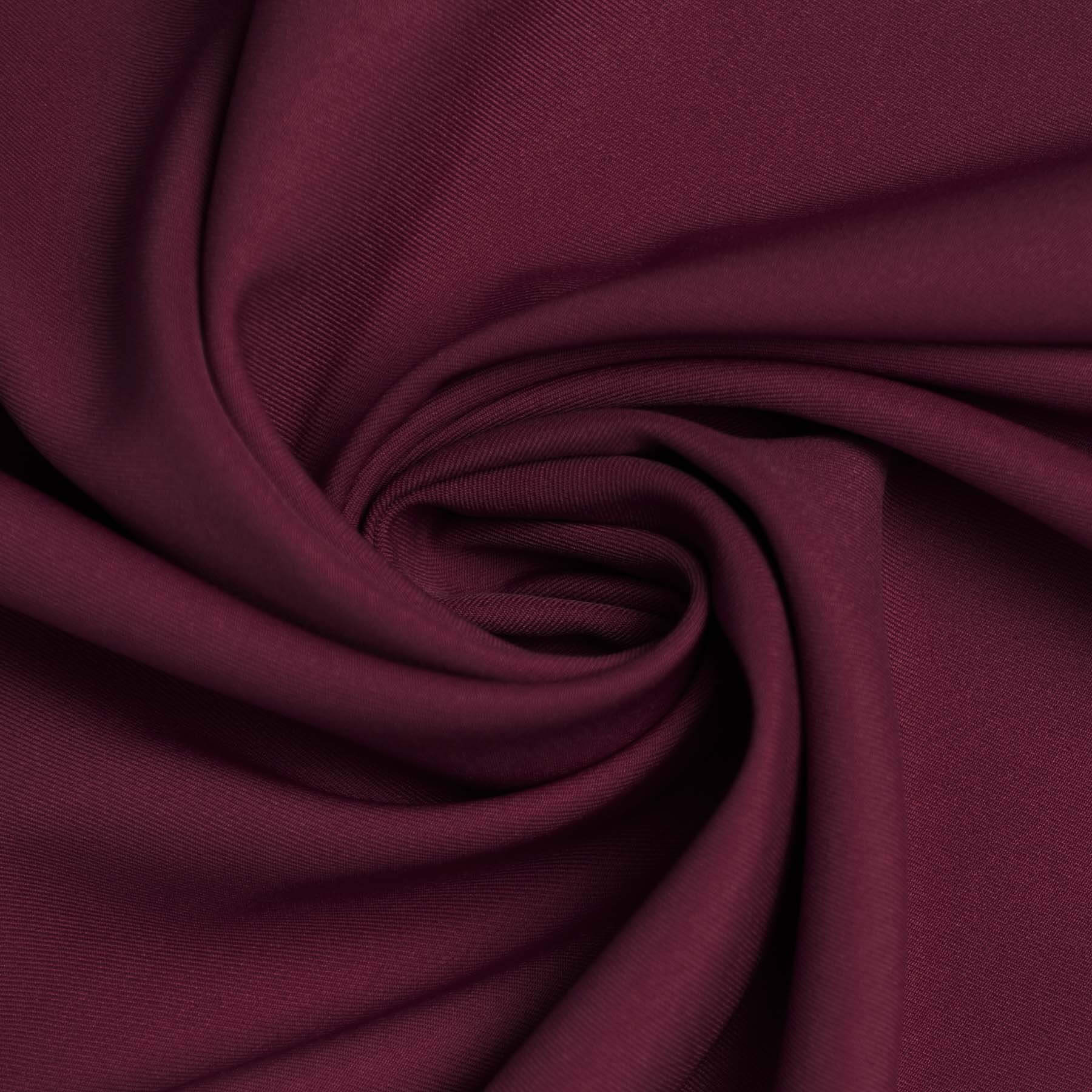Stretch Gabardine Stof (Bamboe Touch) Bordeaux