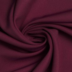 Stretch Gabardine Fabric (Bamboo Touch) Bordeaux
