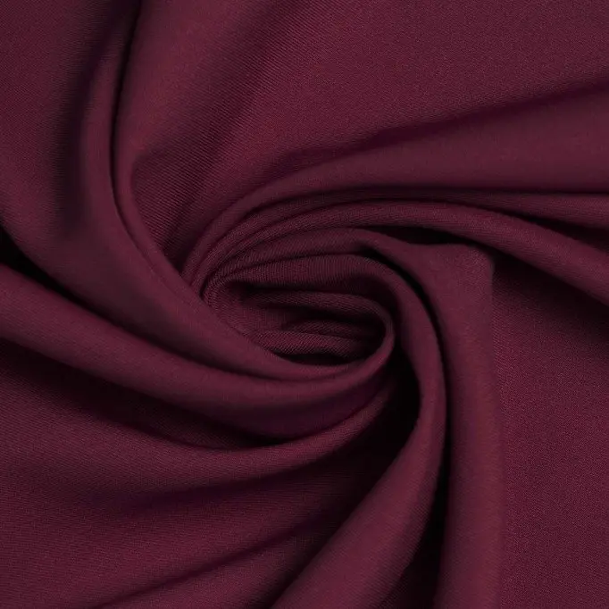 Tessuto Gabardine Stretch (Tocco Di Bambù) Bordeaux - (Tessuto Gabardine )